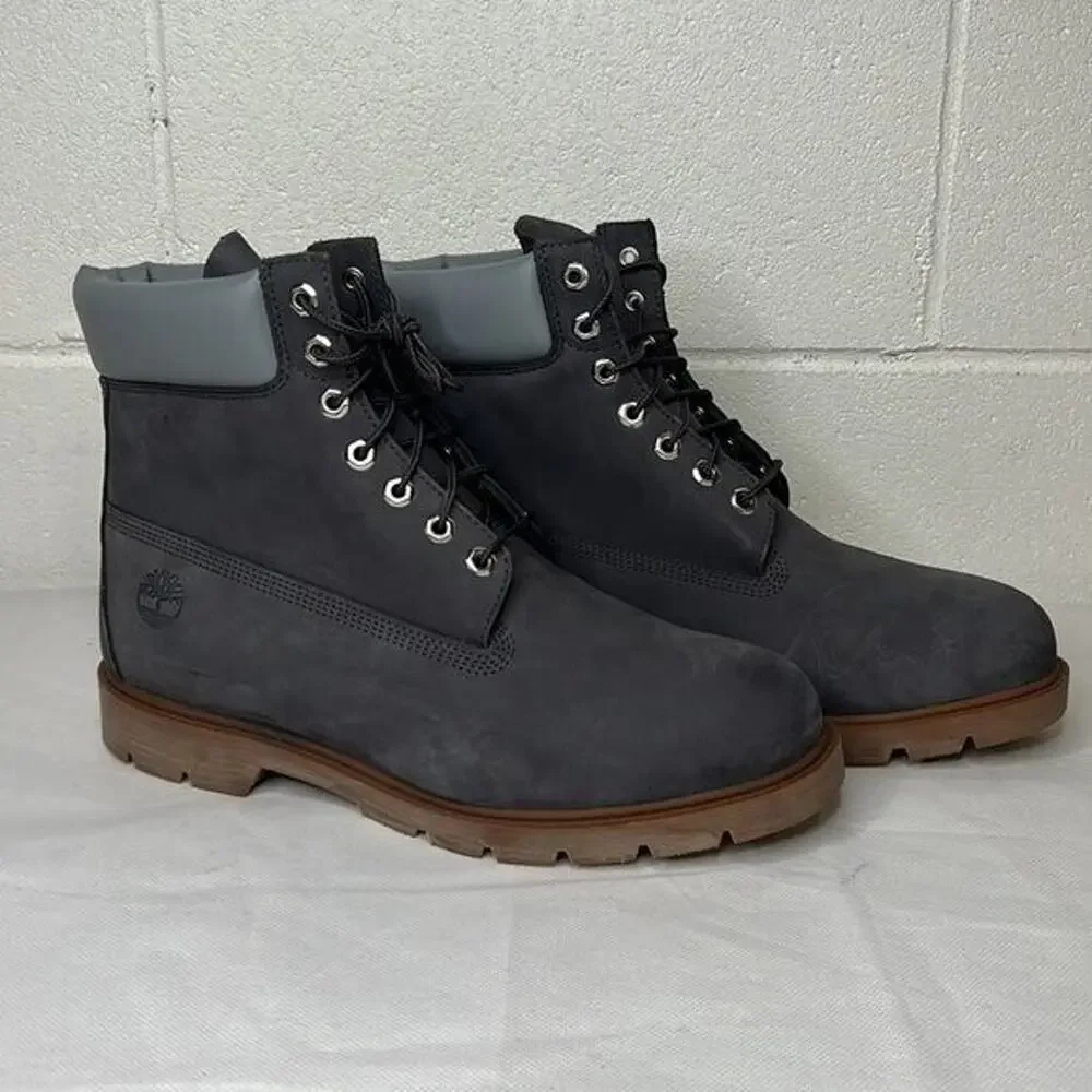 New sz 8.5 Timberland Classic 6-Inch Gray Boot Style A8098 dark grey gray suede
